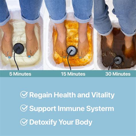 Ionic foot bath detox results
